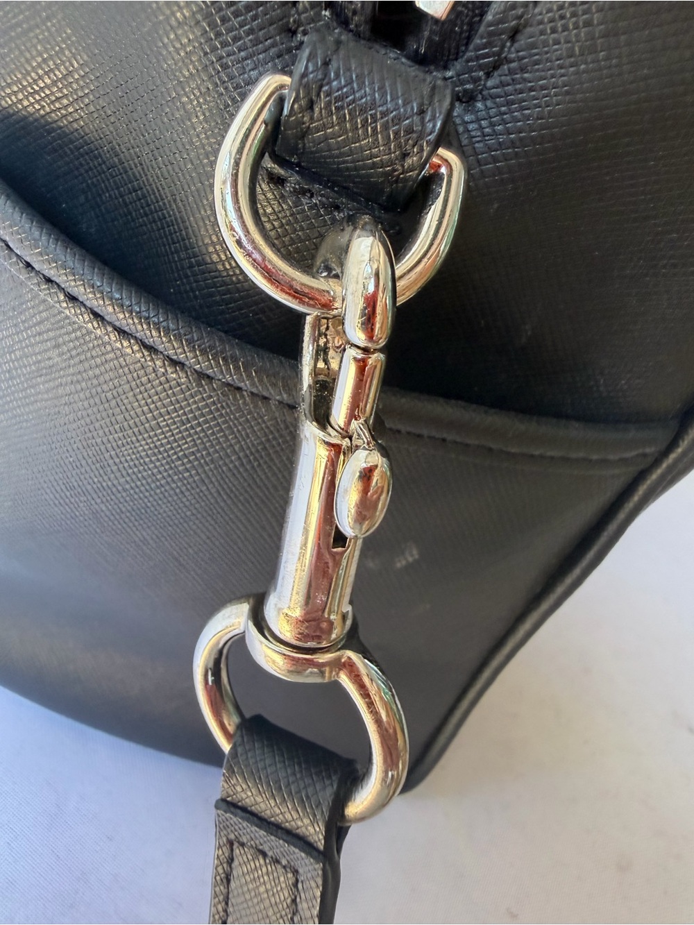 Coach Peyton Leather Nancy Satchel Crossbody Black Bag F31403 - Picture 6 of 9